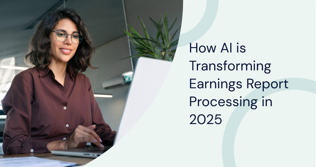 AI-powered earnings report analysis showing how AI is transforming earnings report processing with automation and insights.